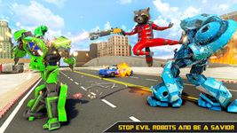 ภาพหน้าจอที่ 4 ของ Rampage Raccoon Bike Robot War : Mega Robot Games