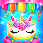 Icône de Rainbow Glitter Birthday Cake Maker - Baking Games