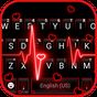 Icono de Neon Red Heartbeat Tema de teclado