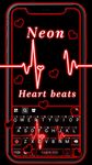 Tangkap skrin apk  Neon Red Heartbeat keyboard 