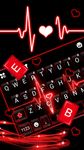 Tangkap skrin apk  Neon Red Heartbeat keyboard 1