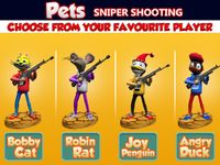 Screenshot 9 di Shooting Pets Sniper - 3D Pixel Gun games for Kids apk