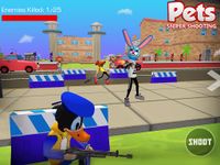 Screenshot 10 di Shooting Pets Sniper - 3D Pixel Gun games for Kids apk