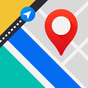 Ícone do Mapas GPS, tráfego ao vivo, rotas e navegação