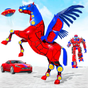 Ícone do apk Flying Car Robot War: Super Horse Robot Games