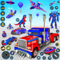 Police jeu robot camion- jeux transformantes robot