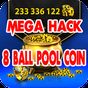 Ícone do apk Mega Hack 8 Ball Pool Coin Gameplay