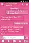 Pink süßes Thema GO SMS Screenshot APK 3