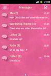 Pink süßes Thema GO SMS Screenshot APK 2