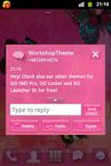 Pink süßes Thema GO SMS Screenshot APK 