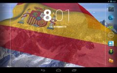 Captura de tela do apk 3D Spain Flag Live Wallpaper 1