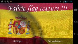 Captura de tela do apk 3D Spain Flag Live Wallpaper 2
