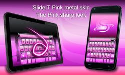 SlideIT Pink Metal Skin image 