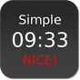 Icône apk Nice Simple Clock (Widget)