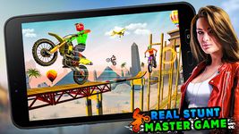 Captura de tela do apk Stunt Bike 3D Race - Tricky Bike Master 