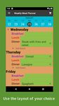 ภาพหน้าจอที่ 1 ของ แผนอาหาร - Weekly Menu Planner