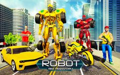 Gambar US Police Bike Car Robot Transform : Robot Fight 9