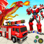 Ikon Flying Dragon Robot Transform FireTruck Robot Game