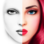 Biểu tượng Download and color: Grayscale MakeUp Face Charts