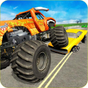 Biểu tượng apk Monster Truck Traffic Destruction Racing Games