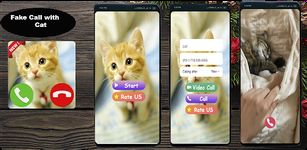 Fake Call from cat game Simulation ekran görüntüsü APK 