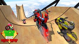 Trò chơi xe đạp siêu nhân Mega Ramp Racing Stunts ảnh màn hình apk 9