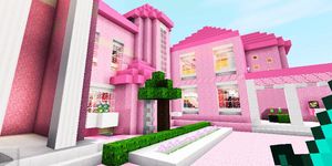 Pink house for minecraft imgesi 1