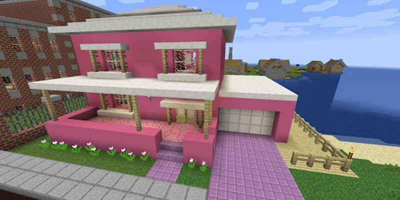 BUILD CASA ROSA DE RXBLAND Minecraft Map