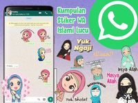 Gambar Kumpulan Stiker Islami Hijab Muslim Cute WASticker 3