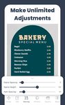 Menu Maker, Price List Maker captura de pantalla apk 14