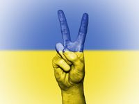 Ukraine flag Bild 