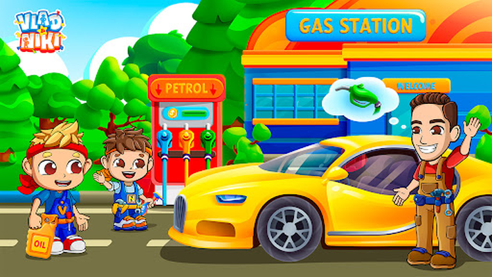 Vlad e Niki. Jogo Kids Car Service. Pintar, lavar e consertar carros. Jogos  para meninos e meninas de 3, 4, 5, 6 anos::Appstore for Android