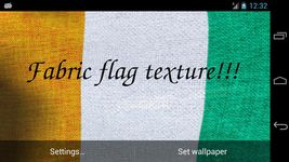 3D Ivory Coast Flag LWP ekran görüntüsü APK 2