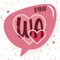 Ikon apk Tema Chat Pink & Wallpaper