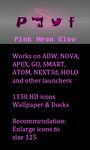 Captura de tela do apk Pink Neon Glow Theme Icon pack 7