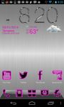 Captura de tela do apk Pink Neon Glow Theme Icon pack 6