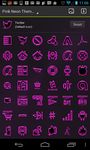 Captura de tela do apk Pink Neon Glow Theme Icon pack 3