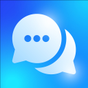 Icono de Chat de video mensajera privad