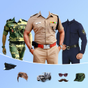 Men Police Uniform Editor Simgesi