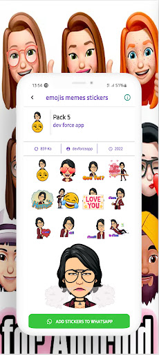 Memojis Stickers - Wasticker V1.0.2 Android - Tải