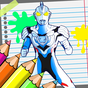ikon ultraman zero coloring Game 