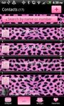 GO Contacts Pink Cheetah Theme image 1