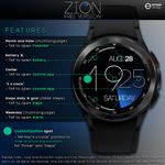 ZION Blue - digital watch face screenshot apk 5
