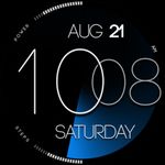 ZION Blue - digital watch face screenshot apk 8