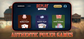 Replay Poker: Texas Holdem App Screenshot APK 1