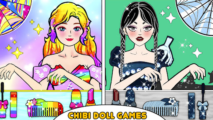 Jogos de vestir boneca Chibi para meninas versão móvel andróide