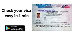 Tangkap skrin apk Malaysia Visa Check App 