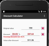 Calculadora de Descuentos captura de pantalla apk 