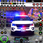 US Police Car Driving 3D Icon