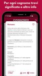 Screenshot 1 di Cognomix - Cognomi Italiani apk